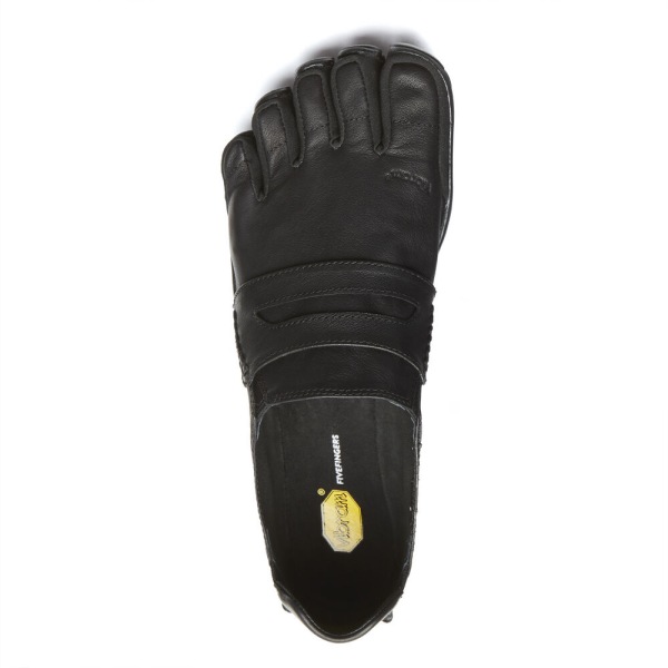 Panske Lifestyle Topanky Vibram Slovensko - FiveFingers CVT-Leather Čierne | 9358RCUDX